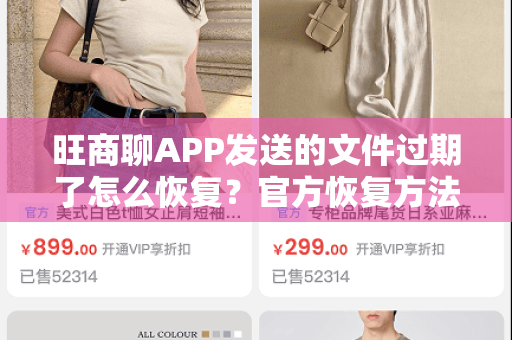 旺商聊APP发送的文件过期了怎么恢复？官方恢复方法与实用技巧全解析-第1张图片-旺商聊最新版