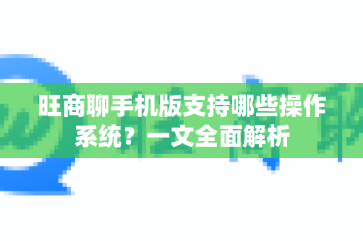 旺商聊手机版支持哪些操作系统？一文全面解析
